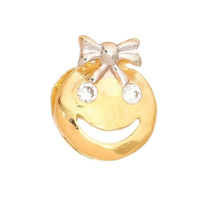 Pingente menina folheado a ouro 18k