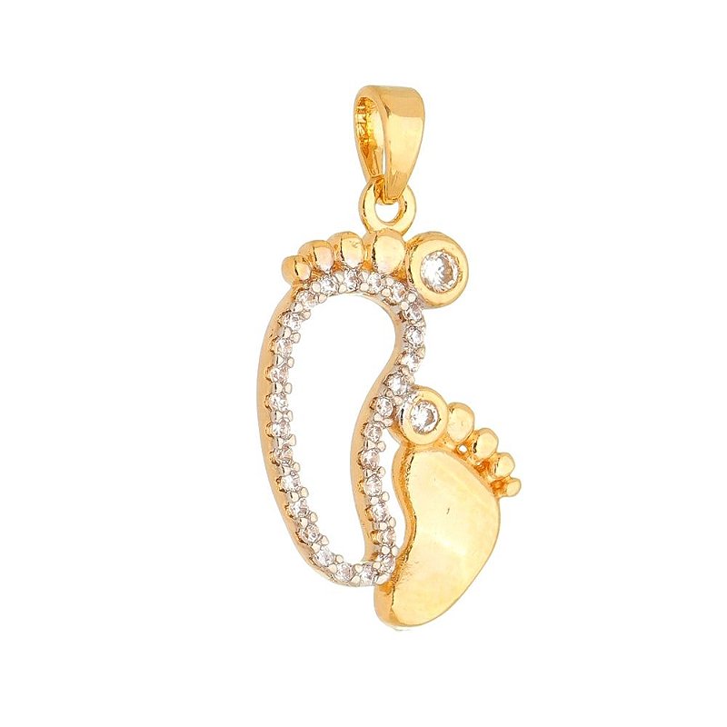 Pingente pezinhos folheado a ouo 18k