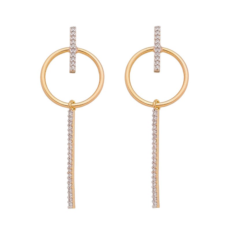 Brinco folheado a ouro 18k