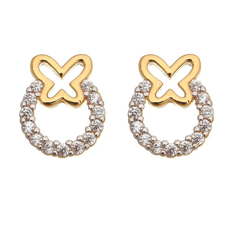 Brinco folheado a ouro 18k