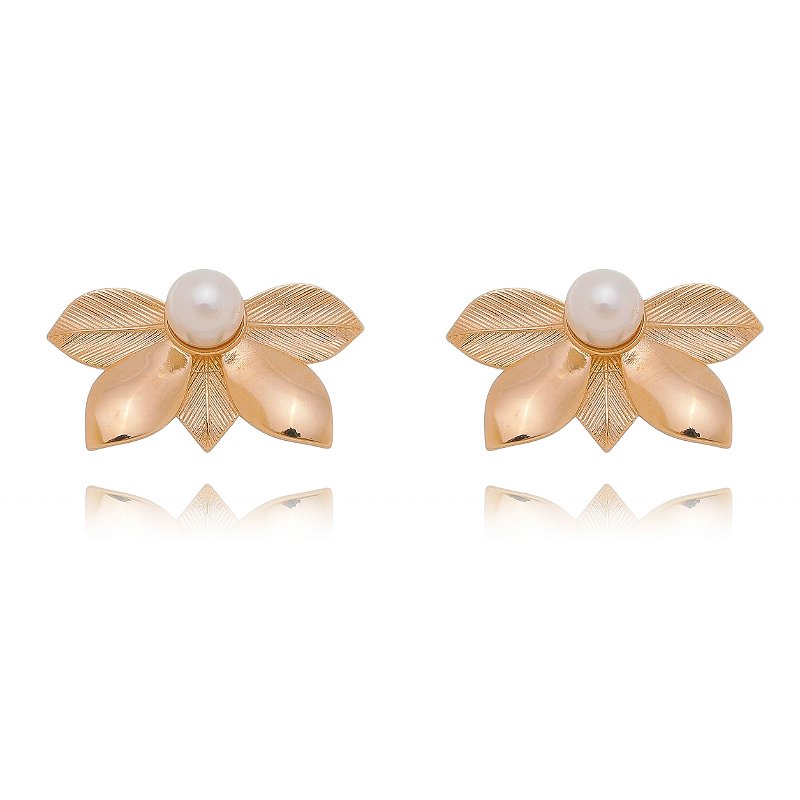 Brinco folheado a ouro 18k