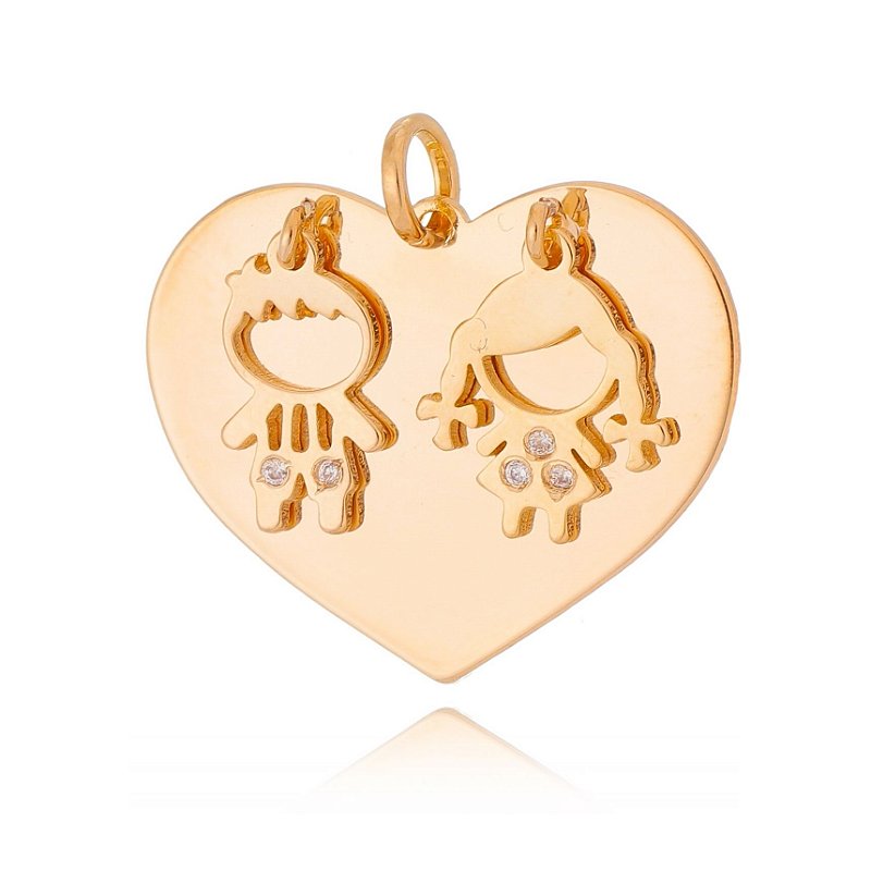 Pingente folheado a ouro 18k