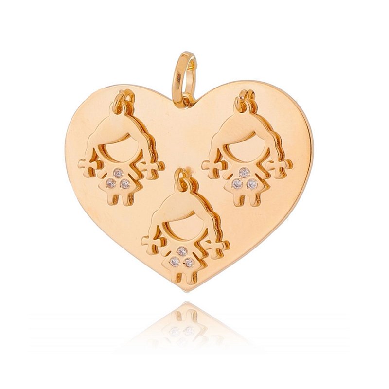 Pingente folheado a ouro 18k