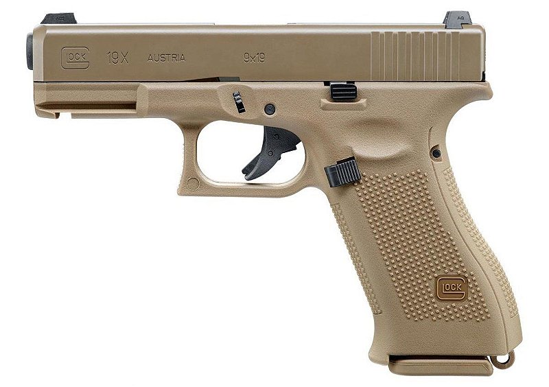 Pistola Airsoft Glock G19X Coyote Umarex Gen.5 GBB 6mm - E&G