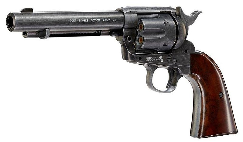 Revólver Airgun Colt SAA.45 Co2 4,5mm - E&G Comércio - Airsoft