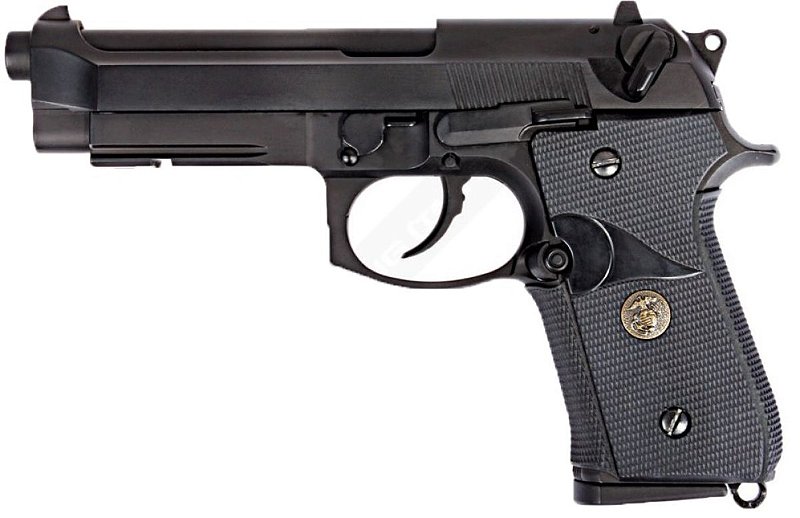 Pistola Airsoft M9A1 Black WE GBB 6mm - Full Metal - E&G Comércio