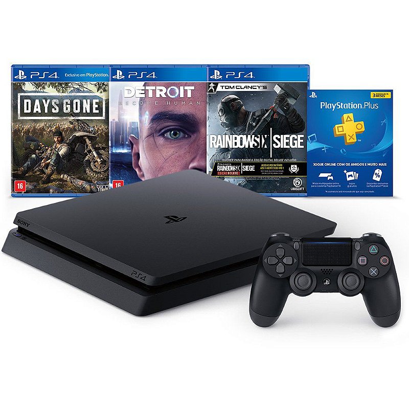 Playstation 4 1tb 1 controle sony edicao limitada days of play controle ps4  destiny 2 renegados, casas bahia