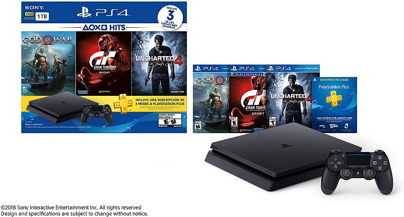 Play Store Games - PlayStation 4 Edição Limitada Uncharted 4 1 terabyte (  novíssimo) completo com Fifa 18 de brinde + 3 meses de GARANTIA. R$ 1450 (  menor preço a vista