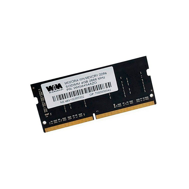 Memoria RAM DDR4 4GB 2666Mhz SODIMM Win Memory OEM - WHS64S4AZ