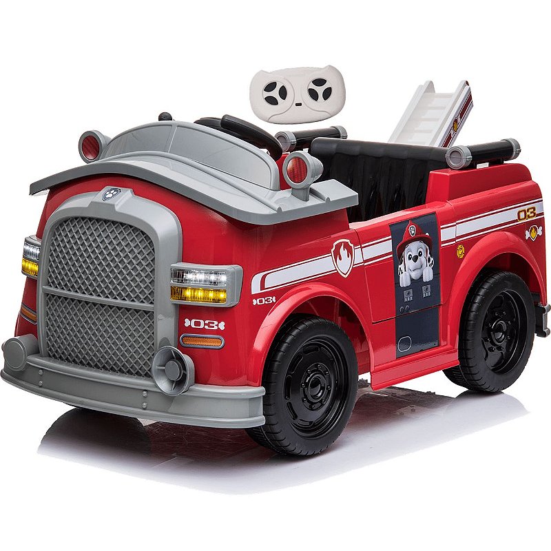 Caminhão de Bombeiro Patrulha Canina Marshall 12V Controle - Maçã Verde ...