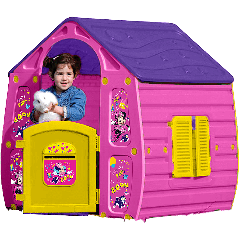 愛昧 MAGICAL HOUSE* Casinha de Brinquedo Jardim Zippy Toys Magic House Minnie Rosa