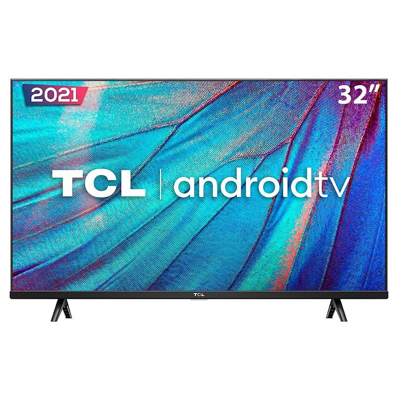 Smart TV 32” HD LED TCL S615 Android Wi-Fi e Bluetooth Google