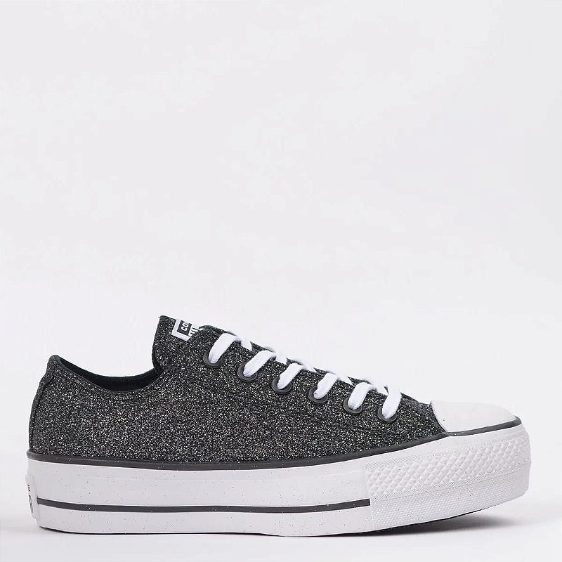 ALL STAR CHUCK TAYLOR PLATAFORMA PRETO GLITTER - Loja Rock n' Roll