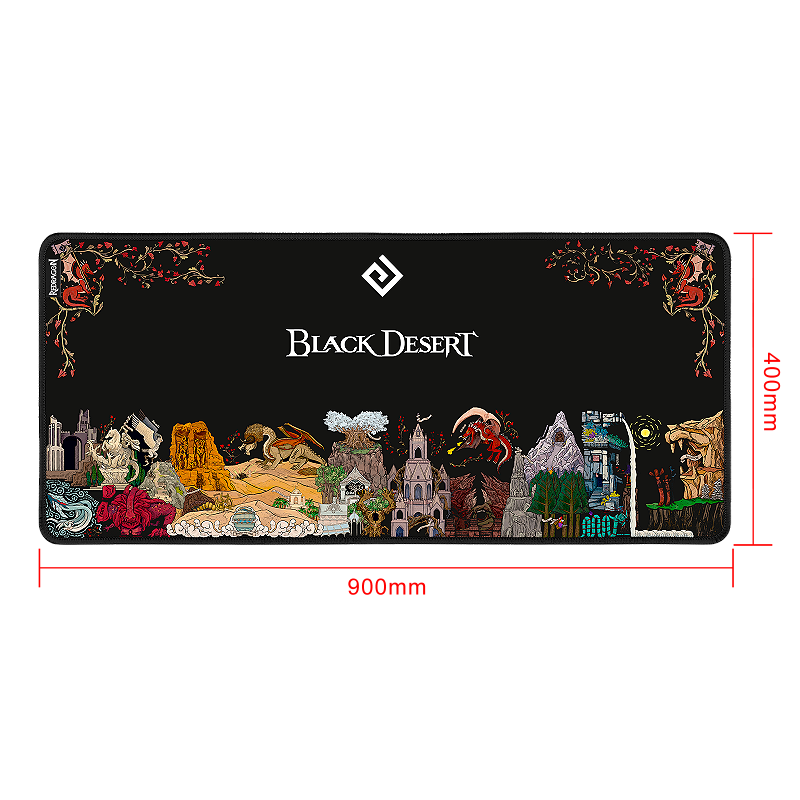 Mousepad Gamer Redragon Flick XL Black Desert – P032BDO - Redragon