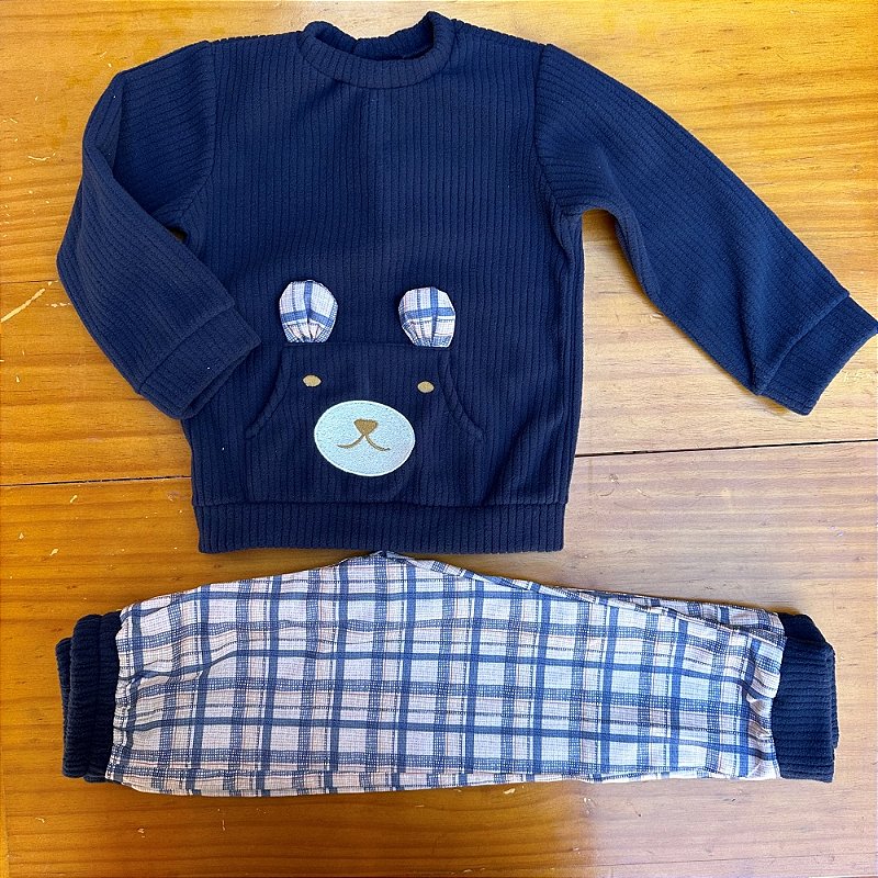 Conjunto de Frio Menino Teddy do Meu Coração - Ahoara - Loja de