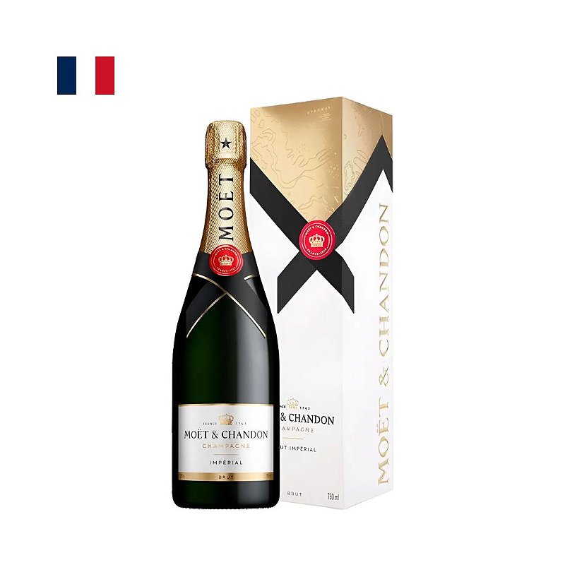 Champagne Moet & Chandon Imperial Brut c/ Cartucho 750ml - LM Online