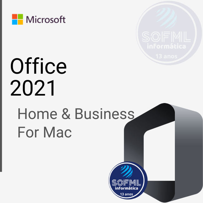 Licença Office 2021 Para Mac iOS - Home & Business PN T5D