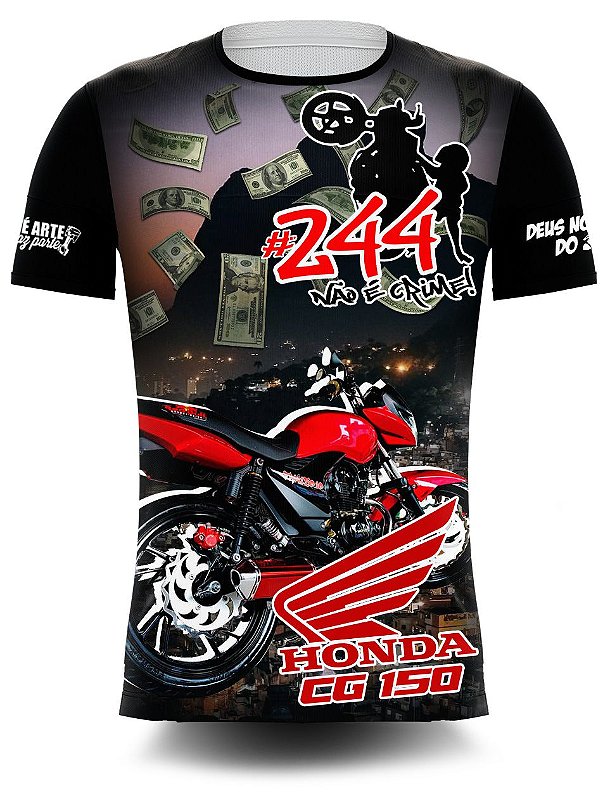 Camisa/camiseta Motos 244 Não É Crime - Grau