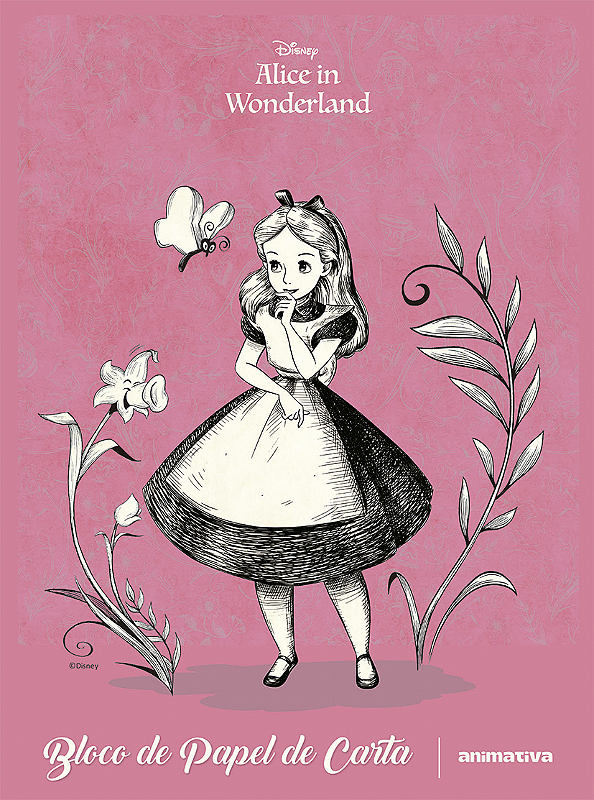 Bloco De Papel Carta Alice No Pais Das Maravilhas 48fls 10949 Sd