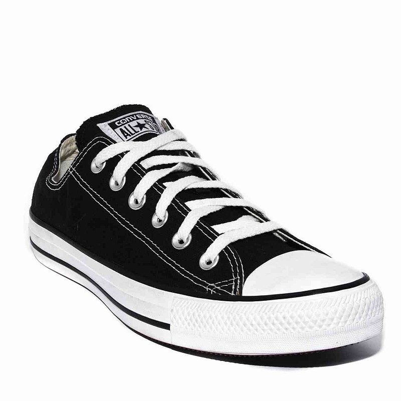 Tênis Converse All Star Preto/vermelho - Frank Chaves Calçados