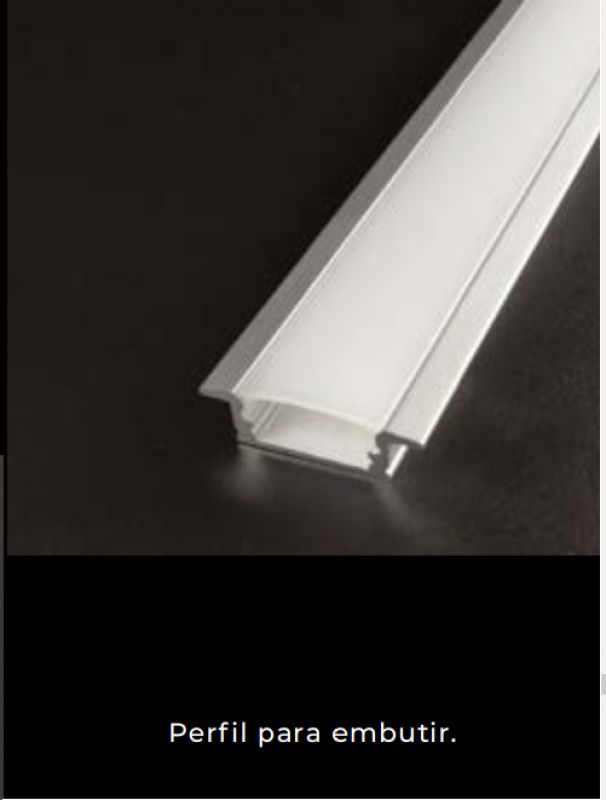 Perfil de LED Embutir 17mm Branco 2M JG 1499