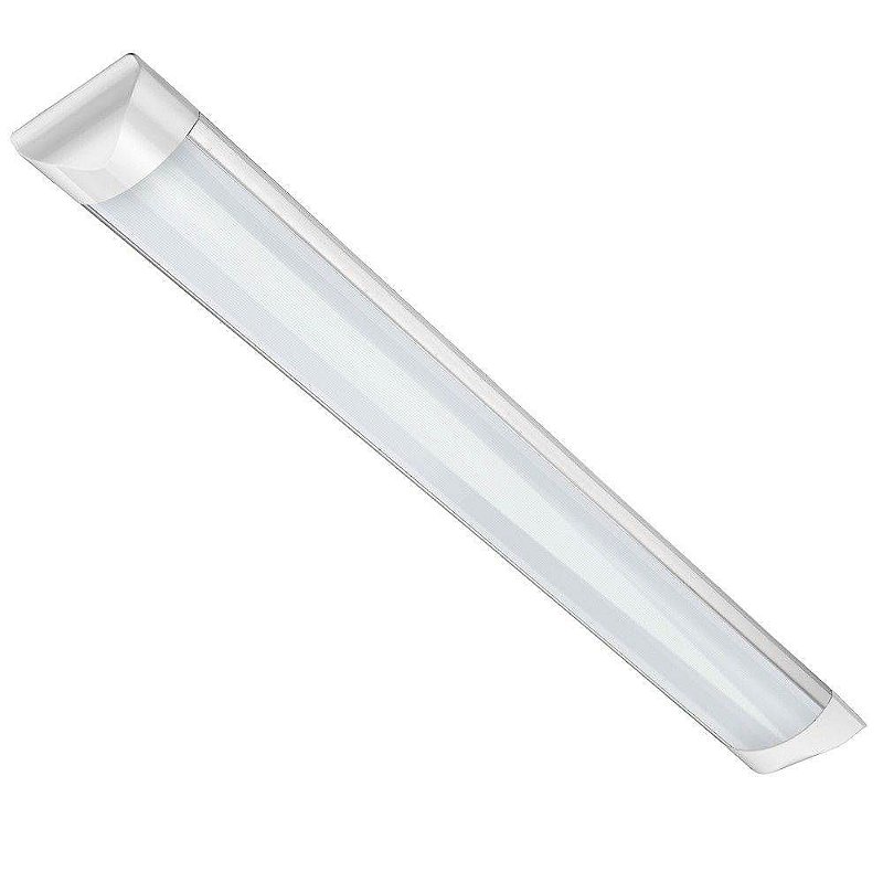Lumin ria Linear Tubular Led 40w 120cm Sobrepor Slim Branco Quente Lumin ria Linear Tubular Led 40w 120cm Sobrepor Slim Branco Quente