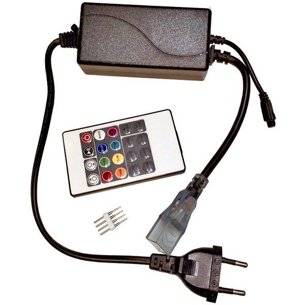 Controle RGB P/ Fita LED Mangueira Chata de METRO 220V 110V - Sua Loja de  LED na Internet