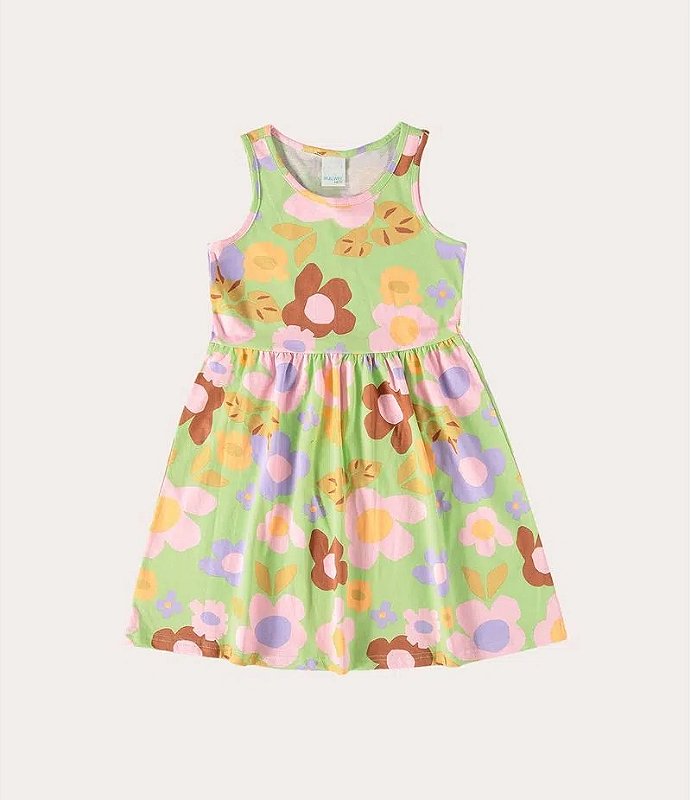 Vestido Estampado Jogo da Velha Infantil Menina - Marshoes