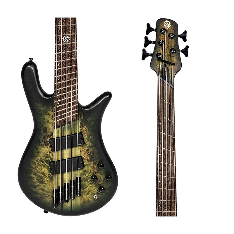 Spector NS Dimension 5 5弦ベース モスグリーン Baixo Spector NS Dimension 5 Cordas Haunted Moss Matte - Planet