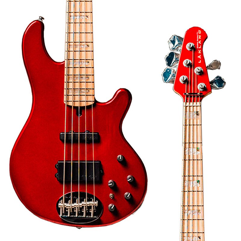 EM BREVE: Baixo Lakland Skyline 55-02 Custom, Candy Apple Red