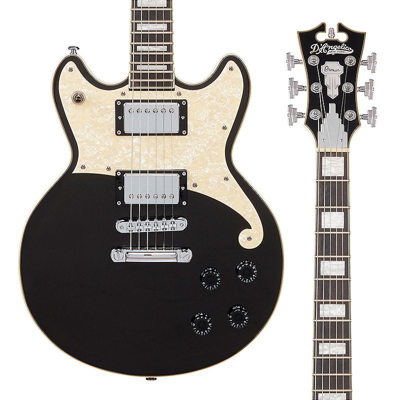 ほぼ未使用 D'angelico Premier Brighton Mod EM BREVE: Guitarra D'Angelico Premier Brighton - Black Flake