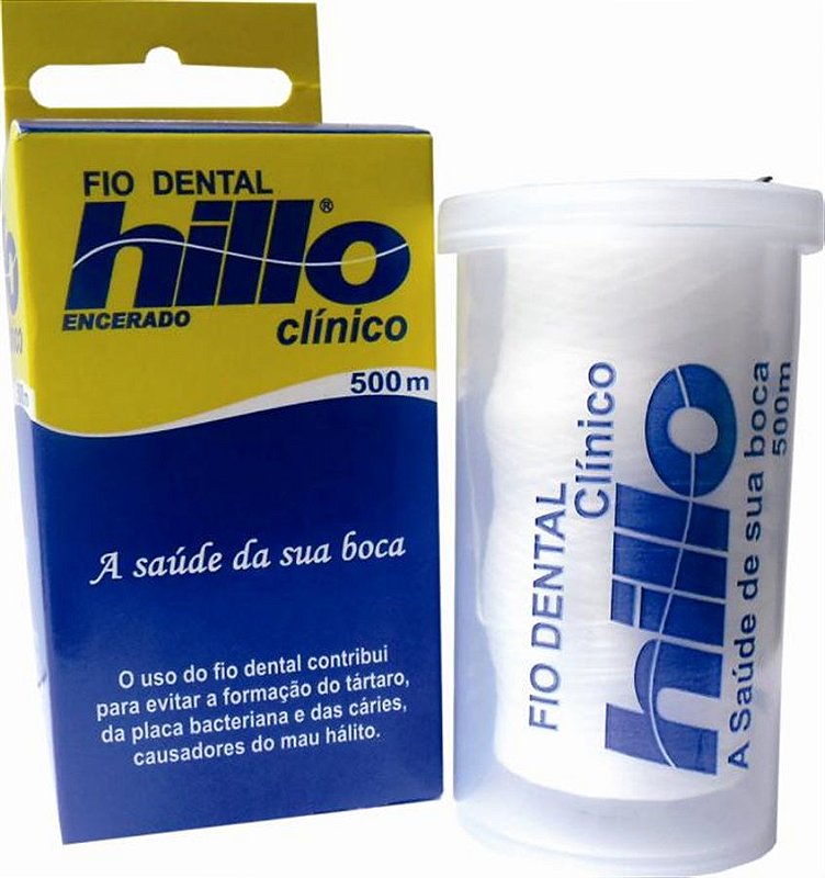 Fio Dental Encerado 500 m - Hillo - Dental Ice Virtual