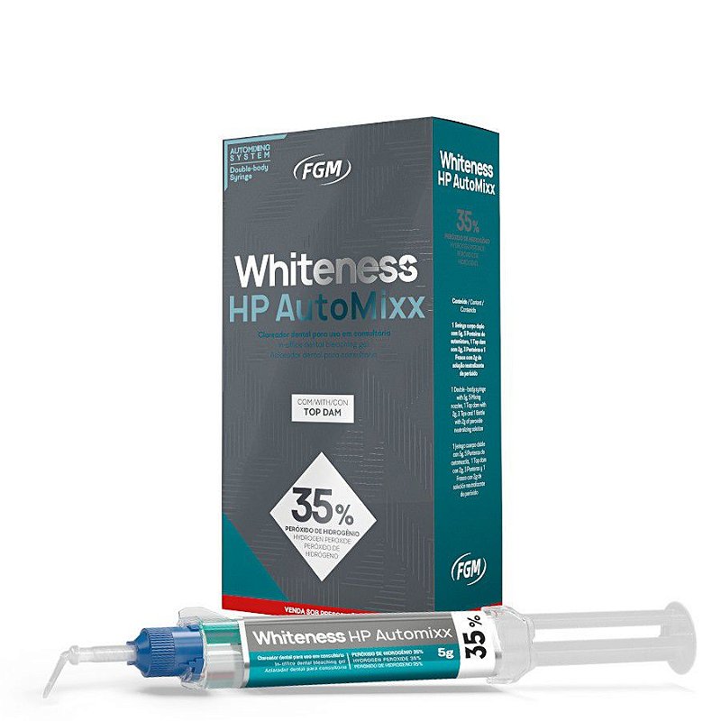Clareador Whiteness HP Automixx - FGM - Dental Ice Virtual