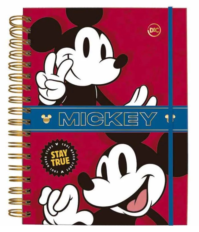 Caderno Dac 10X1 80 Folhas Mickey Mouse - Casa Vieira