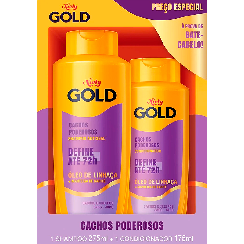 KIT N.GOLD SH 275ML+COND175ML CACHOS