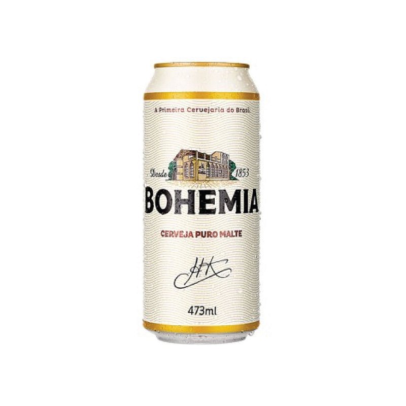 Cerveja Bohemia Puro Malte Lata 473ml - Casa Vieira