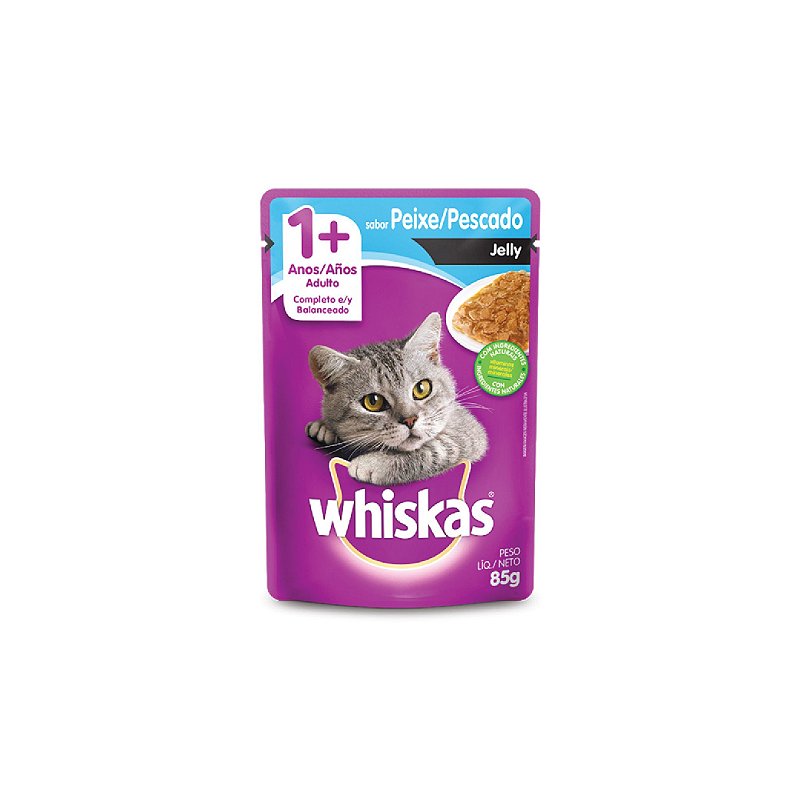 Sache Whiskas Peixe Jelly 85Gr - Empire Pet