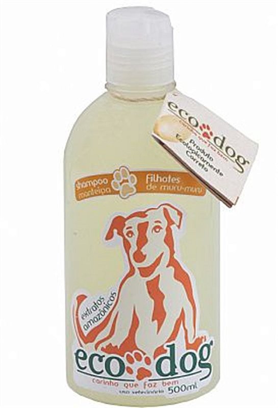 Shampoo Filhotes ECO DOG 500ml com Óleo de Andiroba e Manteiga de Muru
