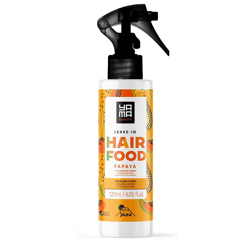 Leavein Spray Hair Food Papaya Yamá 120ml Perfumaria em Casa