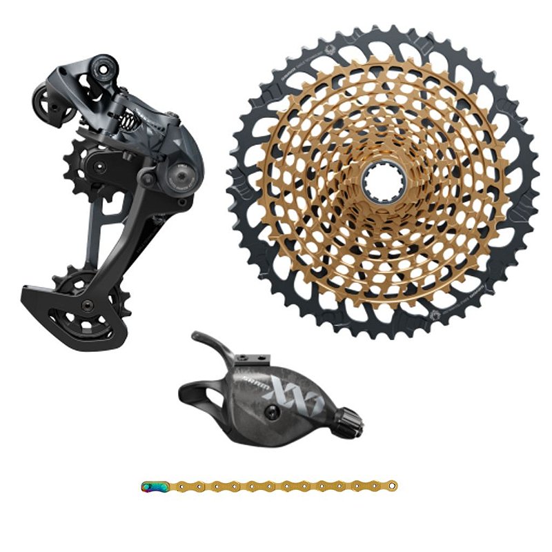 Kit Grupo Upgrade Sram XX1 Eagle 12v Lunar / Gold - Revolution