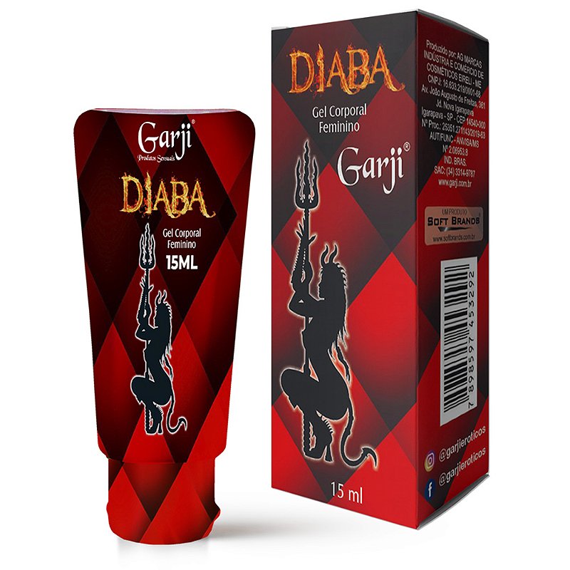 Diaba Excitante Feminino 15ml Sensações Hot Esquenta Ice Esfria Garji Produtos Sensuais A 