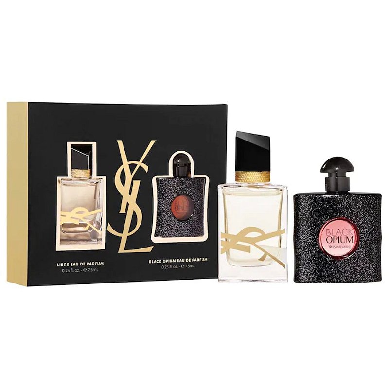 Kit Miniaturas Perfume Libre & Black Opium Yves Saint Laurent