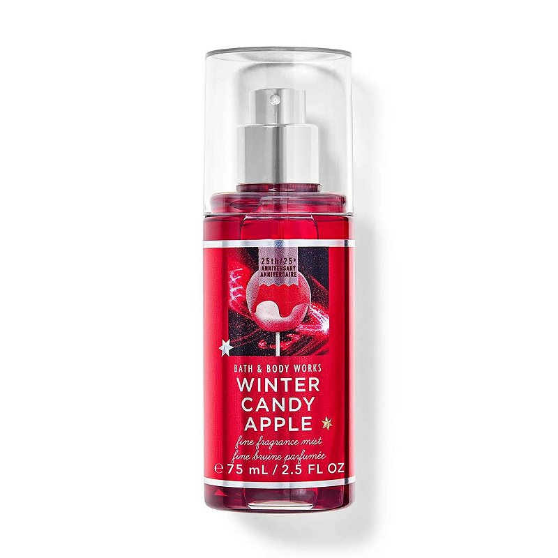 専用 Bath & Body Works Mist Winter 5 Bath & Body Works - Mini Body Splash Winter Candy Apple - RF