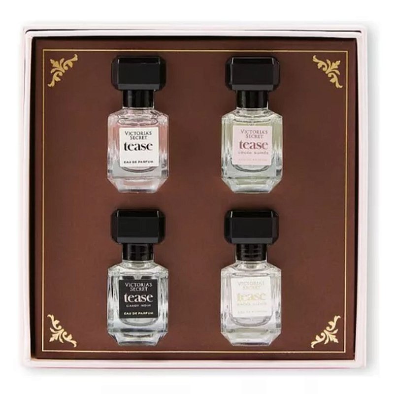 Victoria's Secret - Kit Tease Com 4 Minaturas de Perfume - RF