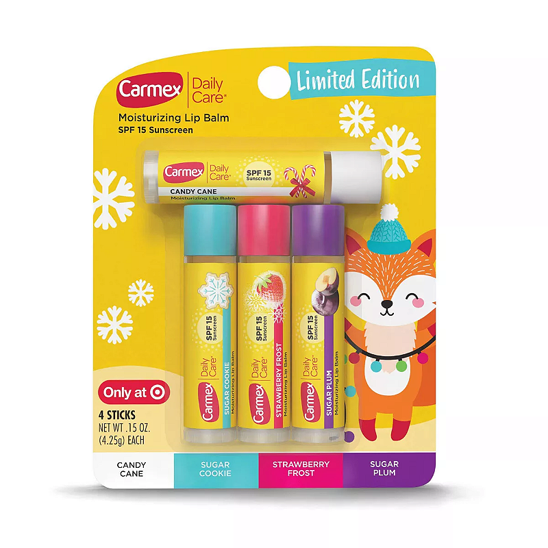 Carmex Lip Balm Bastão Sabores Hidratante Labial Edição Limitada