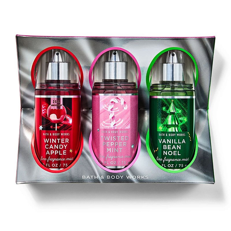Bath & Body Works - Kit Mini Body Splash Gift Set Holiday Faves