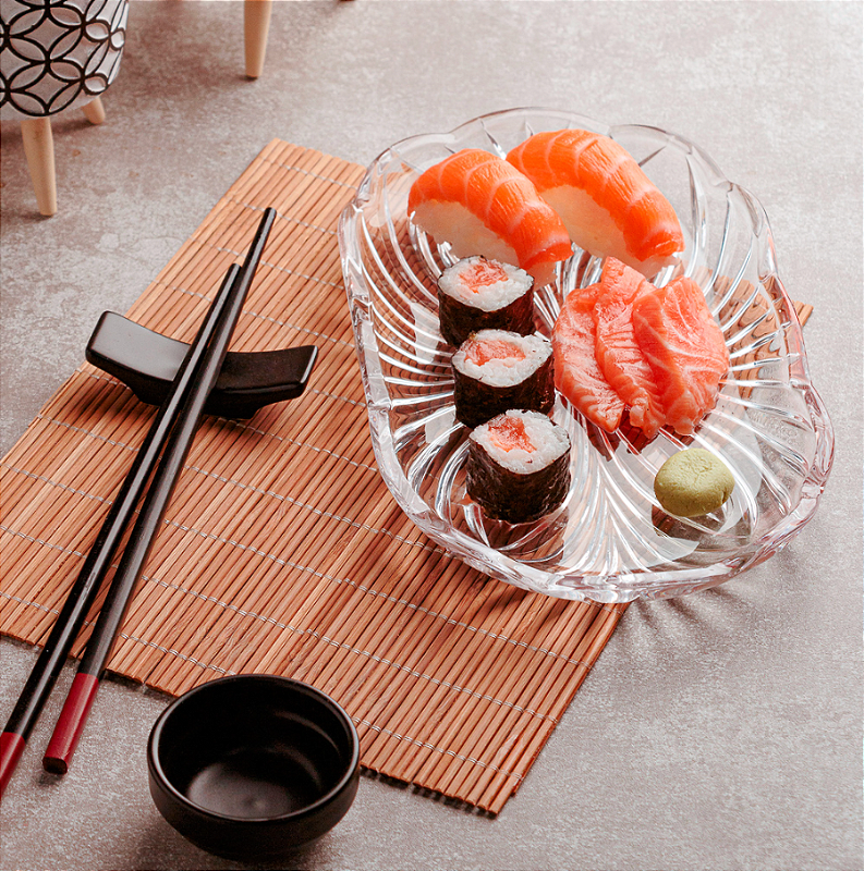 【sushi_19】 KIT PARA SUSHI COM 8 PEÇAS YOKOHAMA - LYOR - MIASHOP