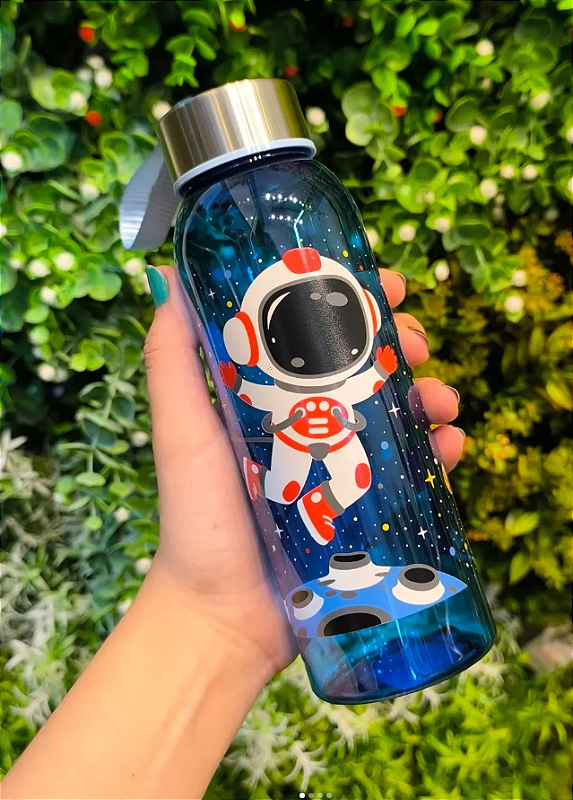 GARRAFA SQUEEZE ASTRONAUTA 500ML - BANDEIRANTES - MIASHOP