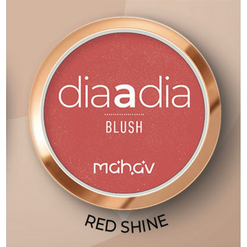 Blush Mahav Dia a Dia cor Red Shine COSMÉTICO