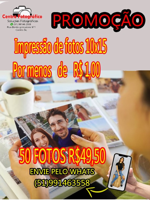 Promoção de revelação 10x15